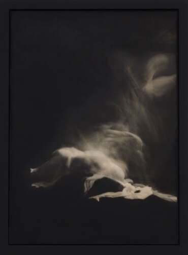 Jennifer Onofrio Fornes, Passage, 2010, Silver gelatin print, oils, 41 x 28 x 3.75 inches